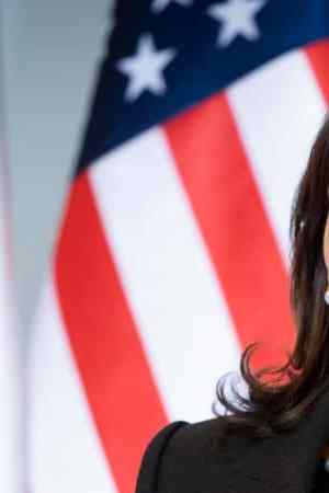 US Vice President Kamala Harris in Warsaw, Poland on  March 10, 2022 (Photo by Mateusz Wlodarczyk/NurPhoto via Getty Images)