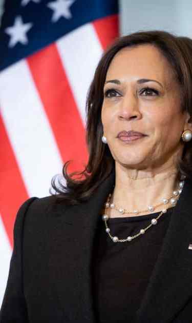 US Vice President Kamala Harris in Warsaw, Poland on  March 10, 2022 (Photo by Mateusz Wlodarczyk/NurPhoto via Getty Images)