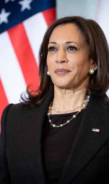 US Vice President Kamala Harris in Warsaw, Poland on  March 10, 2022 (Photo by Mateusz Wlodarczyk/NurPhoto via Getty Images)