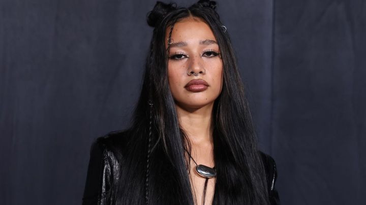 MILAN, ITALY - FEBRUARY 25: : Lizeth Selene is seen on the front row of the Ferragamo fashion show during the Milan Fashion Week Womenswear Fall/Winter 2023/2024 on February 25, 2023 in Milan, Italy. (Photo by Stefania D'Alessandro/WireImage)