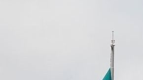 A view of the highway entrance to Tijuana Baja California at the international US Border with Mexico in San Diego, California