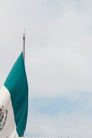 A view of the highway entrance to Tijuana Baja California at the international US Border with Mexico in San Diego, California