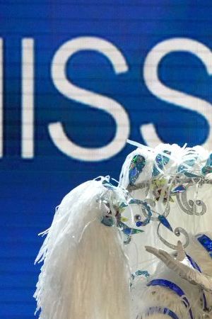 NEW ORLEANS, LOUISIANA - JANUARY 11: Miss Argentina, Barbara Cabrera walks onstage during the 71st Miss Universe Competition National Costume show at New Orleans Morial Convention Center on January 11, 2023 in New Orleans, Louisiana. (Photo by Josh Brasted/Getty Images)