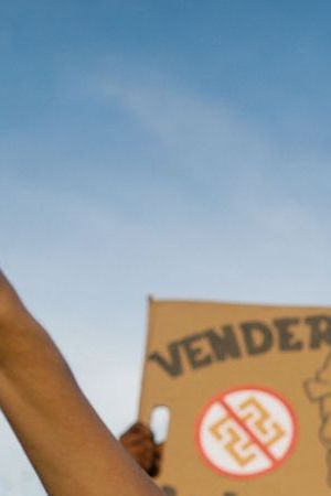 Demonstrators take part in a protest against the contract for the Canadian mining company FQM, in front of the National Assembly in Panama City on October 23, 2023. The National Assembly of Panama approved a bill with Minera Panama, a subsidiary of Canadian First Quantum Minerals (FQM), to exploit the largest open-pit copper mine in Central America, while protests continue in rejection of that controversial pact. (Photo by ROBERTO CISNEROS / AFP) (Photo by ROBERTO CISNEROS/AFP via Getty Images)