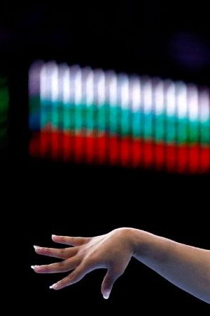 Brasil's Rebeca Andrade competes in the Women's Floor Final during the 52nd FIG Artistic Gymnastics World Championships, in Antwerp, northern Belgium, on October 8, 2023. (Photo by KENZO TRIBOUILLARD / AFP) (Photo by KENZO TRIBOUILLARD/AFP via Getty Images)