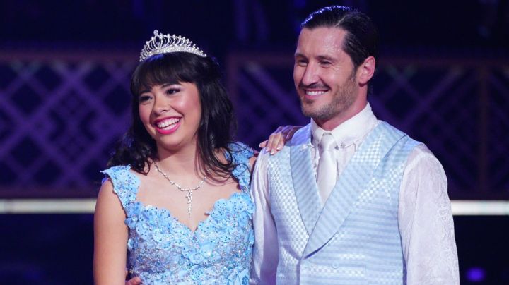 XOCHITL GOMEZ and VAL CHMERKOVSKY on Dancing with the Stars 3205