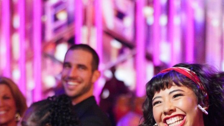 Xochitl Gomez and Val Chmerkovskiy on Dancing with the Stars "Latin Night" (ABC/Christopher Willard)
