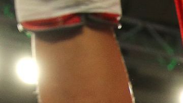 ORLANDO, FL - OCTOBER 04: Felix Verdejo of Puerto Rico celebrates after knocking out Sergio Villanueva of Mexico during their professional lightweight boxing match at the Baha Shriners Auditorium & Events Center on October 4, 2014 in Orlando, Florida. (Photo by Alex Menendez/Getty Images)