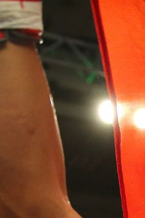 ORLANDO, FL - OCTOBER 04: Felix Verdejo of Puerto Rico celebrates after knocking out Sergio Villanueva of Mexico during their professional lightweight boxing match at the Baha Shriners Auditorium & Events Center on October 4, 2014 in Orlando, Florida. (Photo by Alex Menendez/Getty Images)