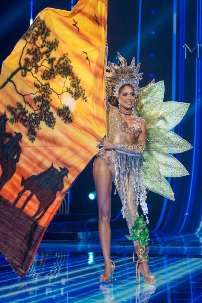 SAN SALVADOR, EL SALVADOR - NOVEMBER 16: Miss Colombia Camila Avella during the 72nd Miss Universe Competition National Costume Show on November 16, 2023 in San Salvador, El Salvador. (Photo by Alex Peña/Getty Images)