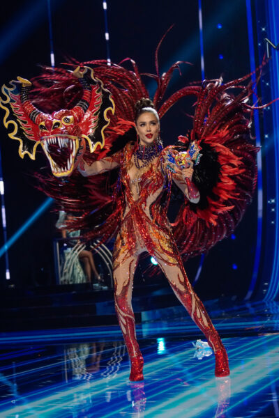 SAN SALVADOR, EL SALVADOR - NOVEMBER 16: Miss Venezuela Diana Silva during the 72nd Miss Universe Competition National Costume Show on November 16, 2023 in San Salvador, El Salvador. (Photo by Alex Peña/Getty Images)