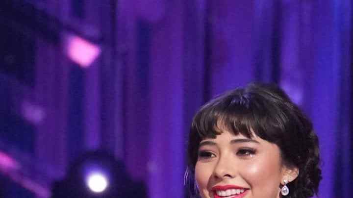 Xochitl Gomez and Val Chmerkovsky on Dancing with the Stars