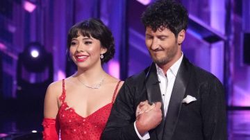 Xochitl Gomez and Val Chmerkovsky on Dancing with the Stars