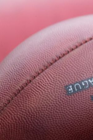 02 November 2023, Hesse, Frankfurt/Main: American football ; NFL, Before the season game Kansas City Chiefs vs. Miami Dolphins in Frankfurt: Balls with NFL logo Photo: Jürgen Kessler/dpa (Photo by Jürgen Kessler/picture alliance via Getty Images)