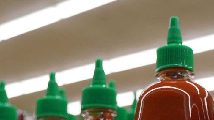 NEW JERSEY, UNITED STATES - JUNE 09: A photo of Sriracha Hot Chili Sauce made by the California-based Huy Fong Foods, which is one of the most popular hot sauces, in New Jersey, United States on June 09, 2022. Chili shortage forces Srirachaâs maker to suspend spicy sauce production. (Photo by Lokman Vural Elibol/Anadolu Agency via Getty Images)