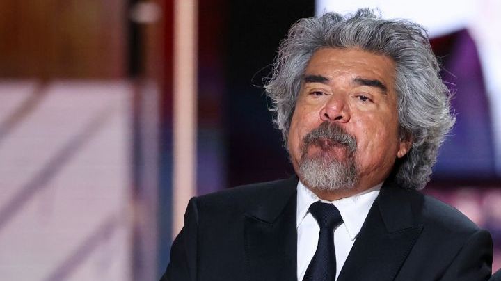 George Lopez and Gabriel Iglesias at the 81st Golden Globe Awards held at the Beverly Hilton Hotel on January 7, 2024 in Beverly Hills, California. (Photo by Rich Polk/Golden Globes 2024/Golden Globes 2024 via Getty Images)