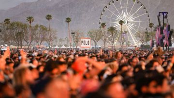 Festivalgoers at the 2023 Coachella Valley Music & Arts Festival on April 16, 2023 in Indio, California. (Photo by Christopher Polk/Variety via Getty Images)