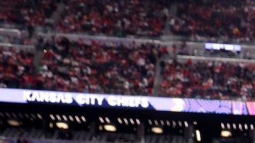LAS VEGAS, NEVADA - FEBRUARY 11: (L-R) Post Malone and Anjel Piñero attend the Super Bowl LVIII Pregame at Allegiant Stadium on February 11, 2024 in Las Vegas, Nevada. (Photo by Kevin Mazur/Getty Images for Roc Nation)