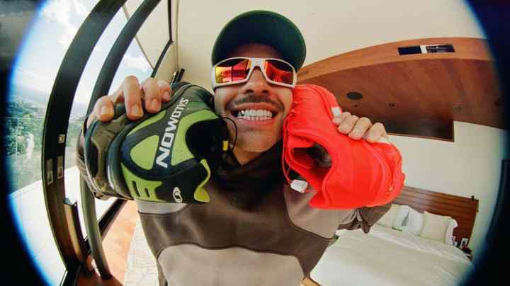 Feid with Salomon Sneakers