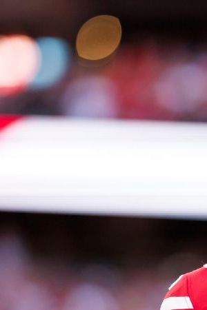 GLENDALE, ARIZONA - DECEMBER 17: Fred Warner #54 of the San Francisco 49ers looks on from the sideline before an NFL football game against the Arizona Cardinals at State Farm Stadium on December 17, 2023 in Glendale, Arizona. (Photo by Ryan Kang/Getty Images)