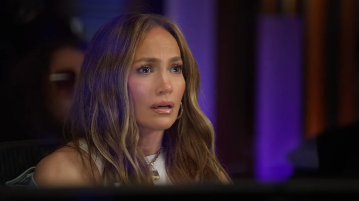 Jennifer Lopez in Dunkin commercial during super bowl