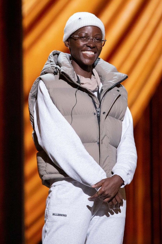 Lupita N'yongo at the 2024 Oscars rehearsal