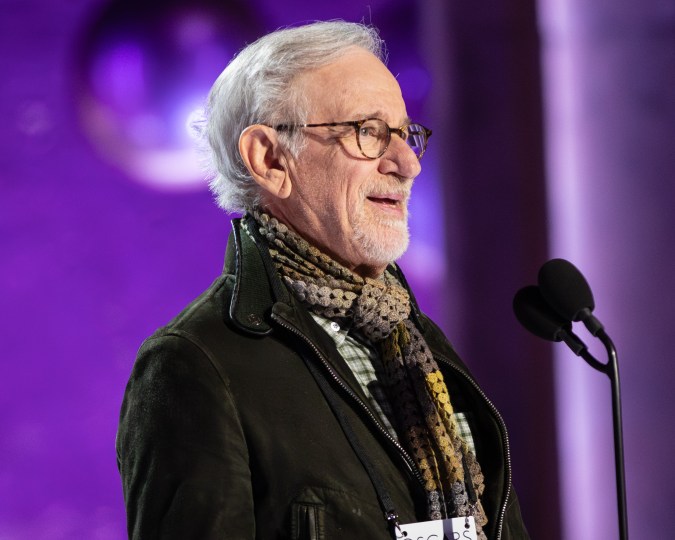 Steven Spielberg at the 2024 Oscars rehearsal