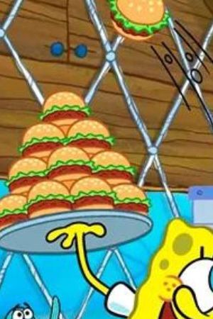 Spongebob Squarepants in Krusty Krab with friends