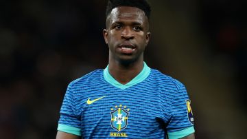 LONDON, ENGLAND - MARCH 23: Vinicius Jr. of Brazil in action during the international friendly match between England and Brazil at Wembley Stadium on March 23, 2024 in London, England. (Photo by Ed Sykes/Sportsphoto/Allstar via Getty Images)