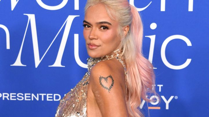 'SI ANTES_INGLEWOOD, CALIFORNIA - MARCH 06: Karol G arrives at the 2024 Billboard Women In Music at YouTube Theater on March 06, 2024 in Inglewood, California. (Photo by Steve Granitz/FilmMagic)