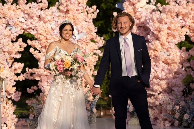 Love is Blind. (L to R) Amy, Johnny in season 6 of Love is Blind. Cr. Jackson Lee Davis/Netflix © 2024