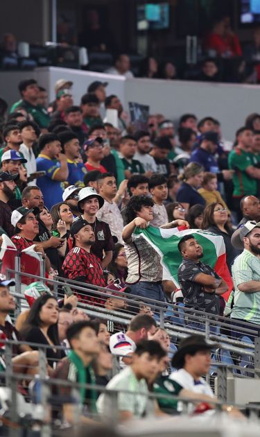 ARLINGTON, TEXAS - MARCH 24: Fans of Mexico attend the Final - Concacaf Nations League match between Mexico and United States at AT&T Stadium on March 24, 2024 in Arlington, Texas. (Photo by Omar Vega/Getty Images)