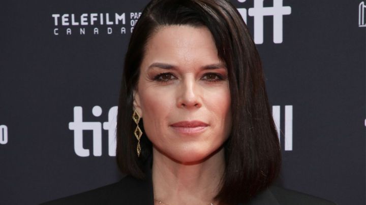 TORONTO, ONTARIO - SEPTEMBER 09: Neve Campbell attends the "Swan Song" premiere during the 2023 Toronto International Film Festival at Roy Thomson Hall on September 09, 2023 in Toronto, Ontario. (Photo by Robin L Marshall/Getty Images)
