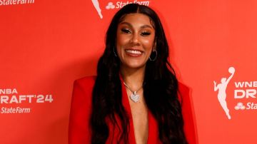 NEW YORK, NEW YORK - APRIL 15: Kamilla Cardoso arrives prior to the 2024 WNBA Draft at Brooklyn Academy of Music on April 15, 2024 in New York City. (Photo by Sarah Stier/Getty Images)