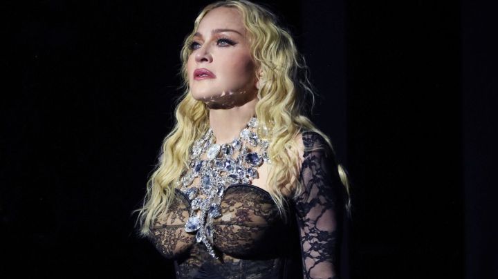 LONDON, ENGLAND - OCTOBER 15: (Exclusive Coverage) Madonna performs during The Celebration Tour at The O2 Arena on October 15, 2023 in London, England. (Photo by Kevin Mazur/WireImage for Live Nation)_Special Guest