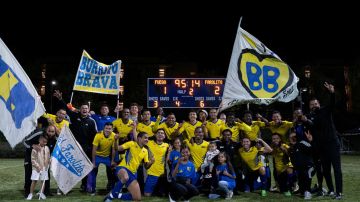 MERCED, CALIFORNIA - APRIL 2: El Farolito celebrate after winning an US Open Cup qualifying match on April 2, 2024 in Merced, California. (Photo by Maciek Gudrymowicz/ISI Photos/USSF/Getty Images)