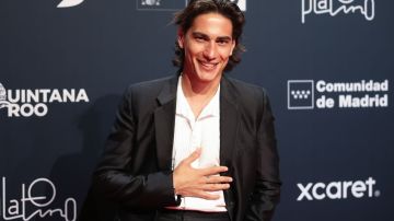 RIVIERA MAYA, MEXICO - APRIL 20: Enzo Vogrincic poses during the red carpet for the 11th edition of Premios Platino at Xcaret on April 20, 2024 in Riviera Maya, Mexico. (Photo by Hector Vivas/Getty Images)