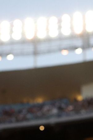 LOS ANGELES, CA - JULY 16: Bad Bunny looks on during the MGM All-Star Celebrity Softball Game at Dodger Stadium on Saturday, July 16, 2022 in Los Angeles, California. (Photo by Mary DeCicco/MLB Photos via Getty Images)