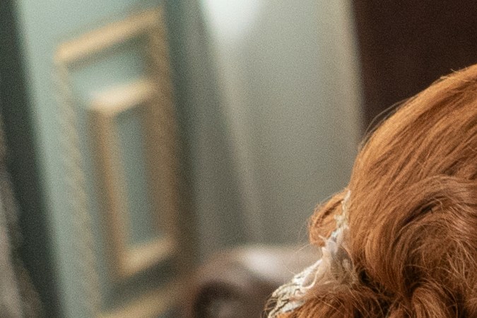 Bridgerton. (L to R) Nicola Coughlan as Penelope Featherington, Luke Newton as Colin Bridgerton in episode 302 of Bridgerton. Cr. Liam Daniel/Netflix © 2023