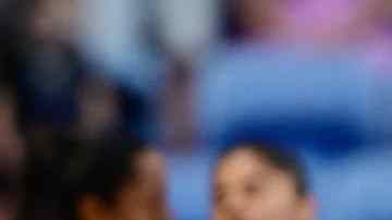 Colombia's midfielder #08 Marcela Restrepo celebrates after scoring the opening goal during the women's group A football match between New Zealand and Colombia of the Paris 2024 Olympic Games at the Lyon Stadium in Lyon on July 28, 2024. (Photo by Olivier CHASSIGNOLE / AFP) (Photo by OLIVIER CHASSIGNOLE/AFP via Getty Images)