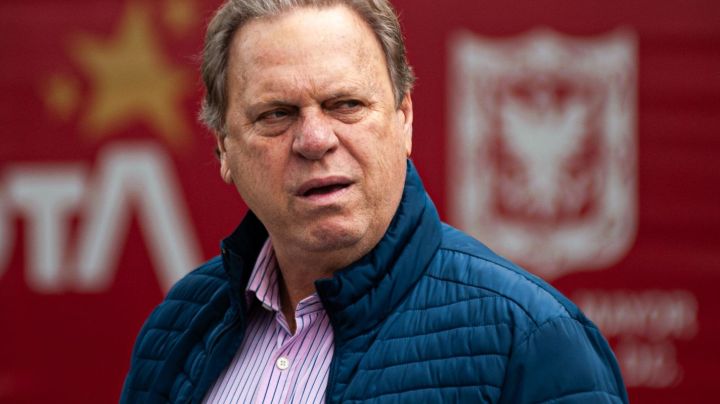 Ramon Jesurun, president of Colombia's Federation of Football 'FCF' during the Colombia Vs USA Womens U20 friendly preparatory match in Bogota, Colombia's El Campin Stadium for the 2024 U20 Womens Wold Cup, on February 25, 2024. (Photo by: Sebastian Barros/Long Visual Press/Universal Images Group via Getty Images)