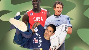 Latino athletes going to the 2024 Paris Olympics collage