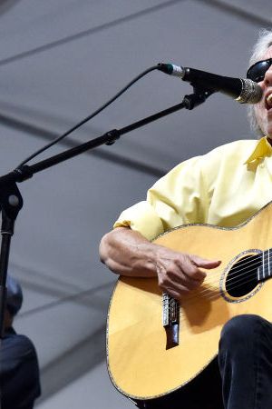 NEW ORLEANS, LOUISIANA - APRIL 30: Jose Feliciano performs during the 2022 New Orleans Jazz & Heritage festival at Fair Grounds Race Course on April 30, 2022 in New Orleans, Louisiana. (Photo by Tim Mosenfelder/WireImage)