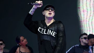 NEW YORK, NEW YORK - JUNE 09: Peso Pluma performs during the 2024 Governors Ball at Flushing Meadows Corona Park on June 09, 2024 in New York City. (Photo by Marleen Moise/Getty Images)