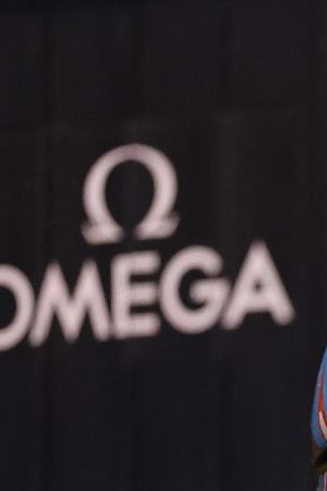 WESTMONT, ILLINOIS - APRIL 13: Luana Alonso of Paraguay reacts after winning the Women's 100 Meter Butterfly consolation on Day 2 of the TYR Pro Swim Series Westmont on April 13, 2023 in Westmont, Illinois. (Photo by Michael Reaves/Getty Images)