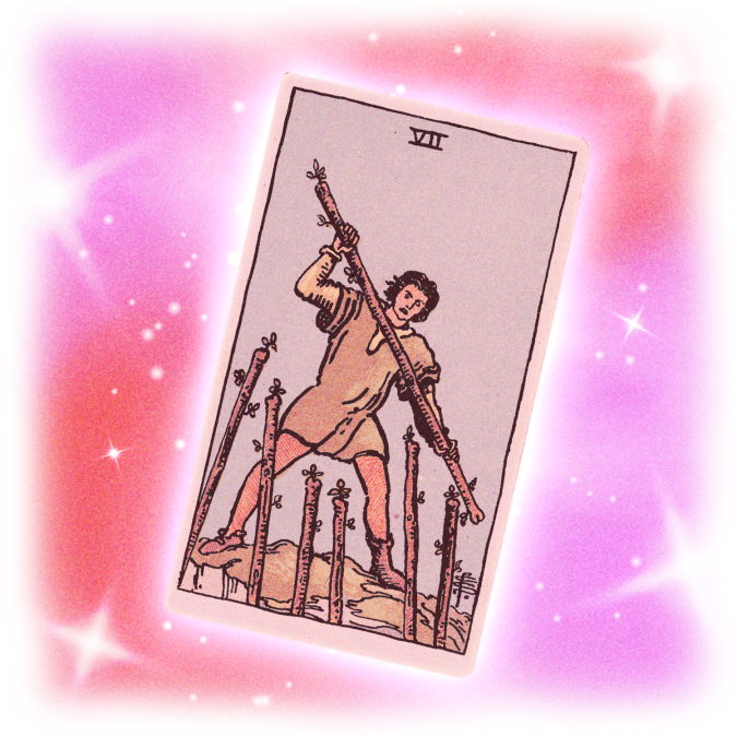 Seven of Wands tarot card