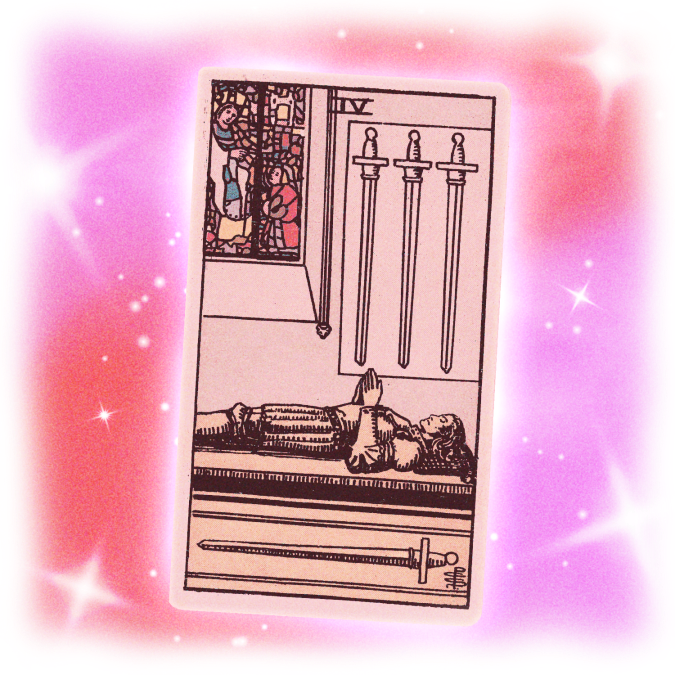 Four of Swords tarot card