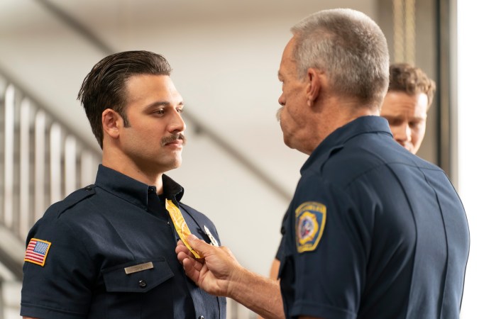 9-1-1 - “Buzzkill” - The 118 team battles an “un-bee-lievable” emergency when a trailer with millions of bees crashes on the streets of Los Angeles, unleashing a swarm. THURSDAY, SEPT. 26 (8:00-9:00 p.m. EDT) on ABC. (Disney/Christopher Willard)