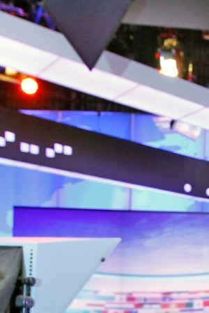 MIAMI, FL - FEBRUARY 6: Journalist, Jorge Ramos Ávalos, anchor for "Noticiero Univision" and host of the Sunday morning news talk show "Al Punto" at Univision TV Studios in Doral, Miami, on Wednesday February 6, 2013. ABC News and Univision News Multiplatform News and Lifestyle Network for U.S. Hispanics, based in Miami, Florida. (Photo by Alexia Fodere For The Washington Post via Getty Images)