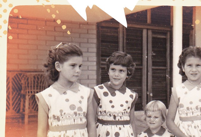 Last picture of Julia and her sisters before departing the Dominican Republic in 1960 to escapa from the brutal dicator, Rafael Leonidas Trujillo. Credit: Julia Alvarez Personal Collection